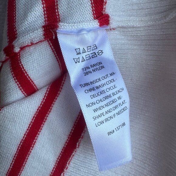 Cynthia Rowley Long Sleeve Striped "Merry & Bright" Sequined Sweater Size 1X - Picture 4 of 8